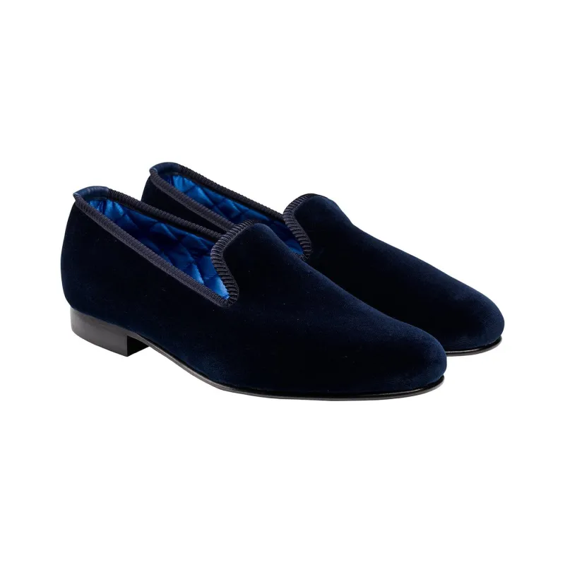 Plain Albert Navy Velvet (Mens) sold by Crockett & Jones