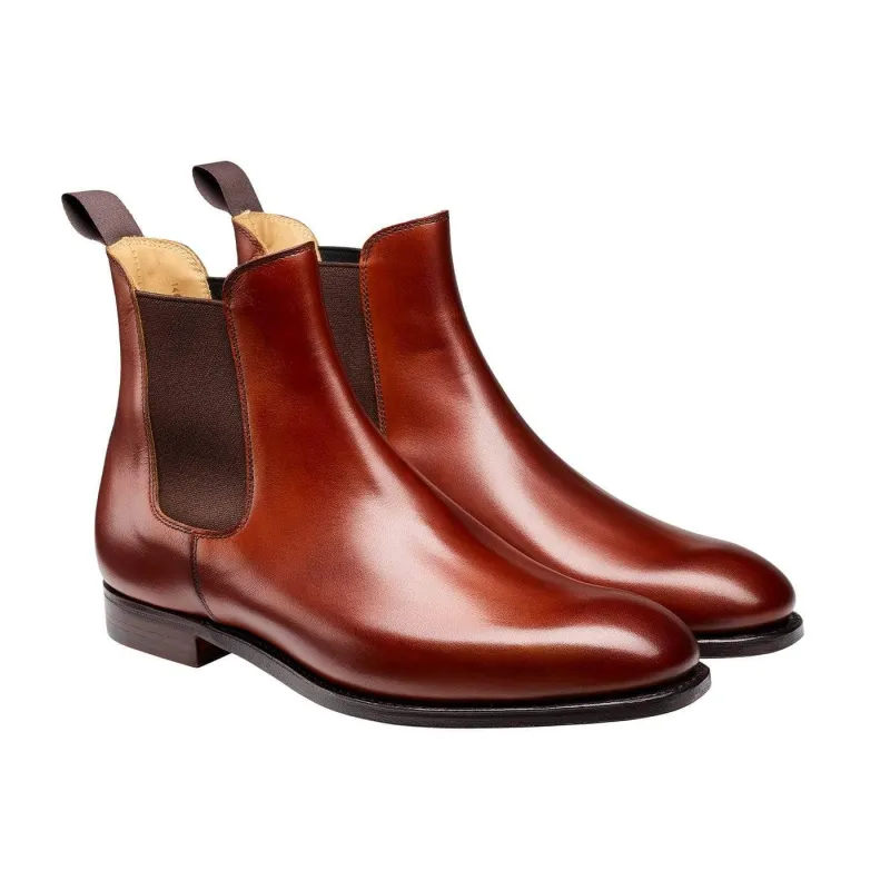 Bonnie Chestnut Calf made by Crockett & Jones