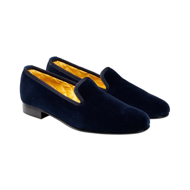 Plain Albert Navy Velvet (Womens) sold by Crockett & Jones
