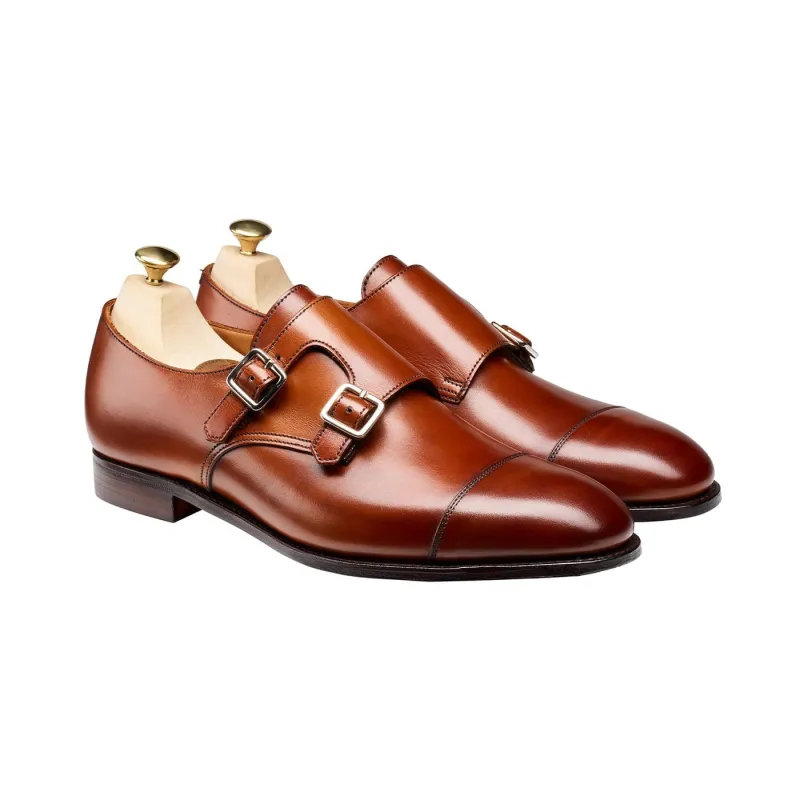 Ruby Chestnut Burnished Calf sold by Crockett & Jones