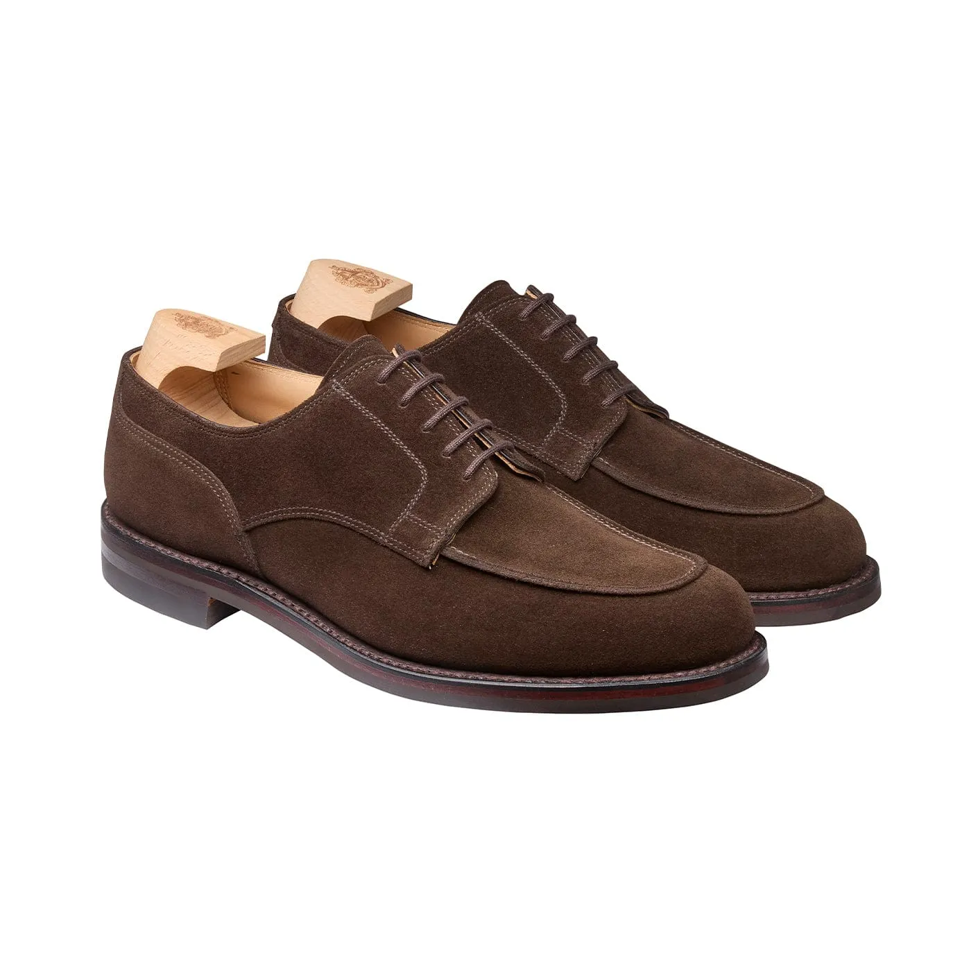 Dover Dark Brown Suede sold by Crockett & Jones