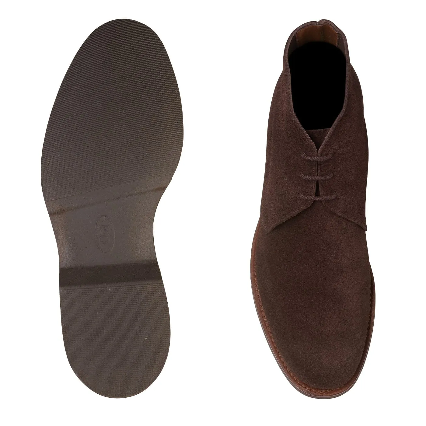 Chukka 4 Dark Brown Reverse Butt Suede sold by Crockett & Jones product image thumbnail 2