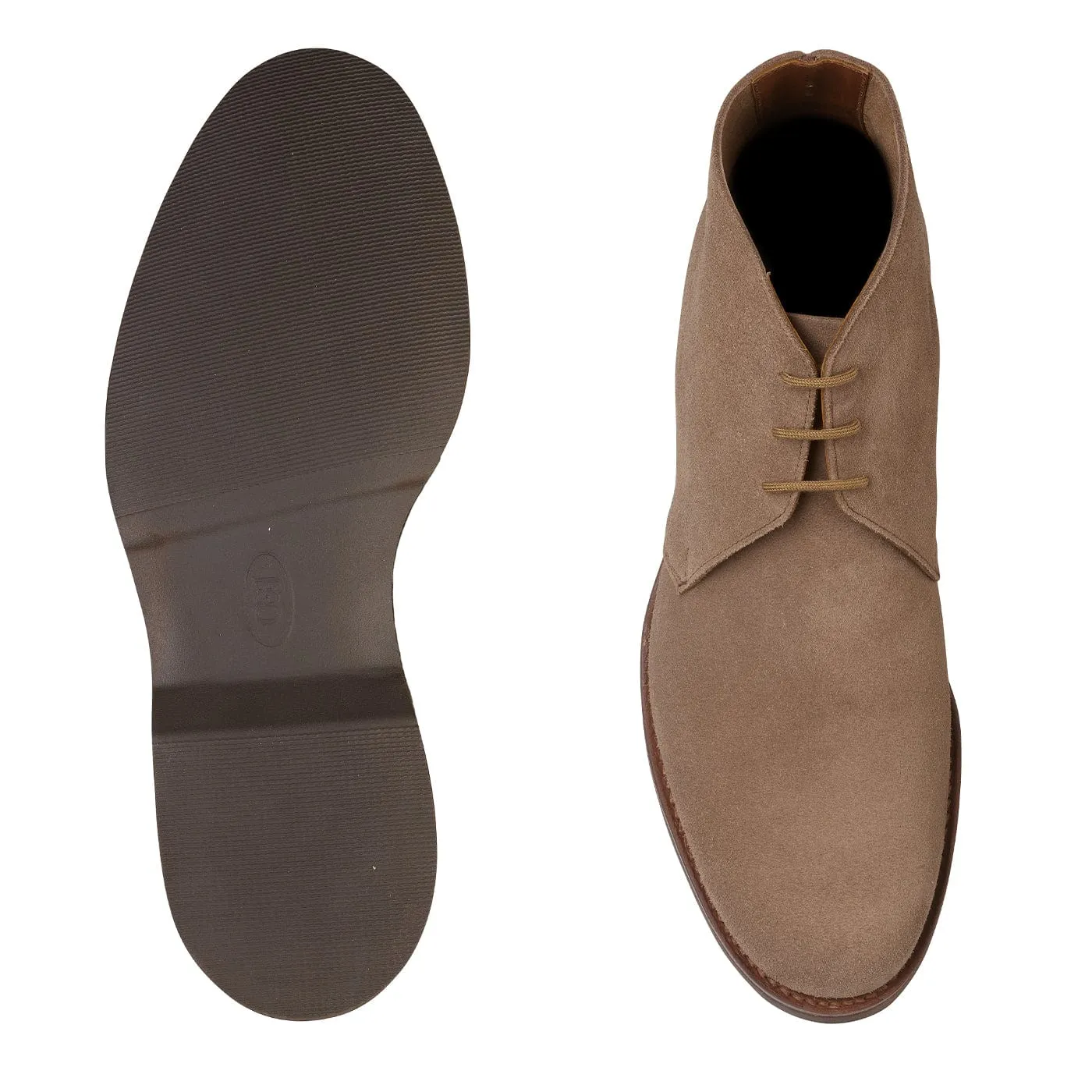 Chukka 4 Taupe Reverse Butt Suede sold by Crockett & Jones product image thumbnail 2