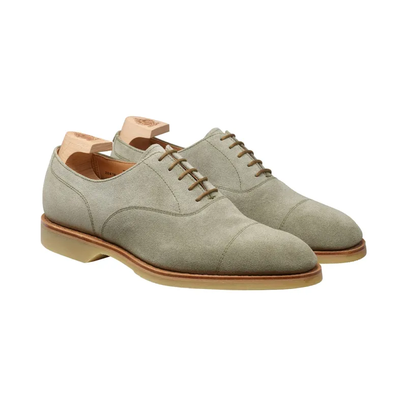 Tresco Pistachio Suede sold by Crockett & Jones