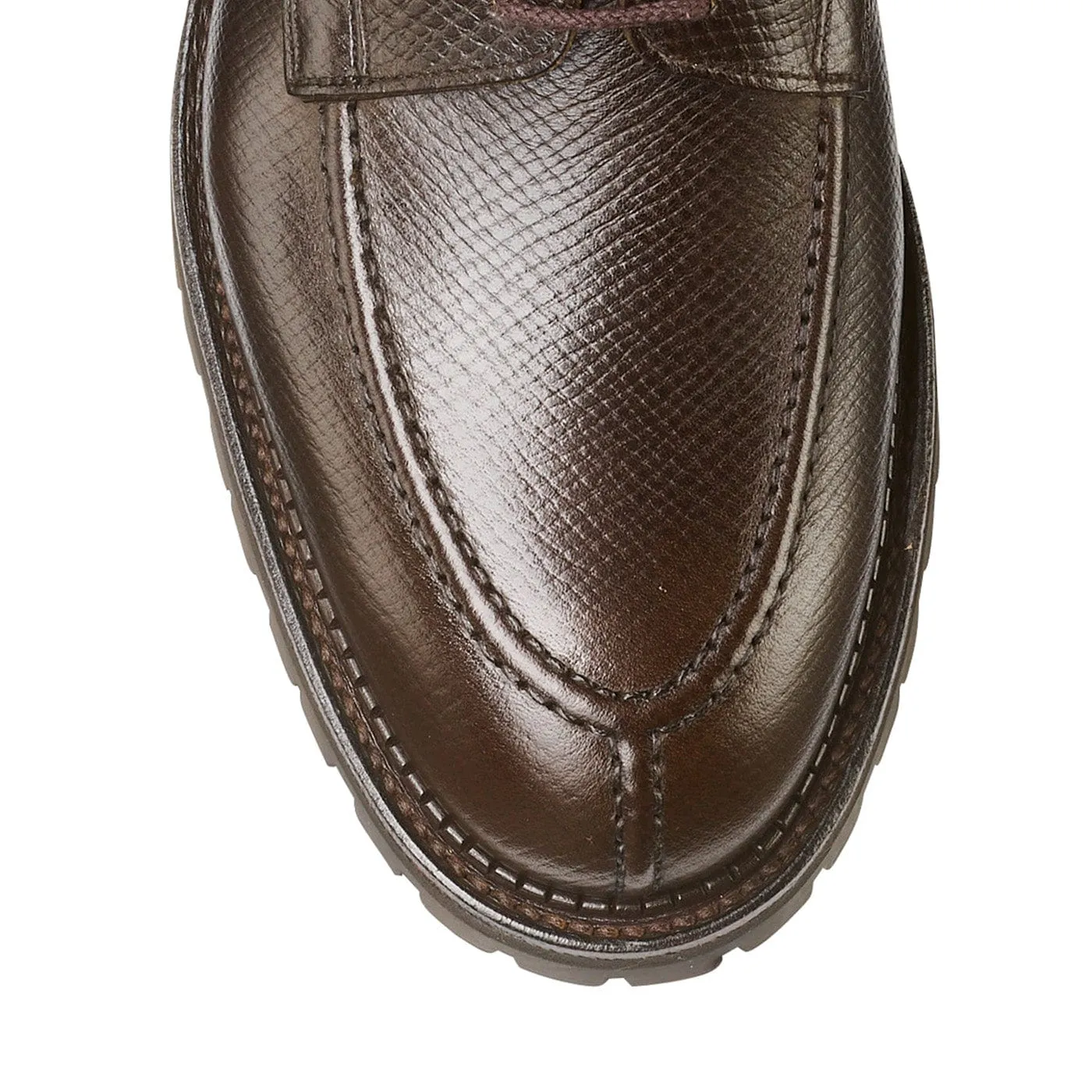 Denver Dark Brown Hatch Grain sold by Crockett & Jones product image thumbnail 4