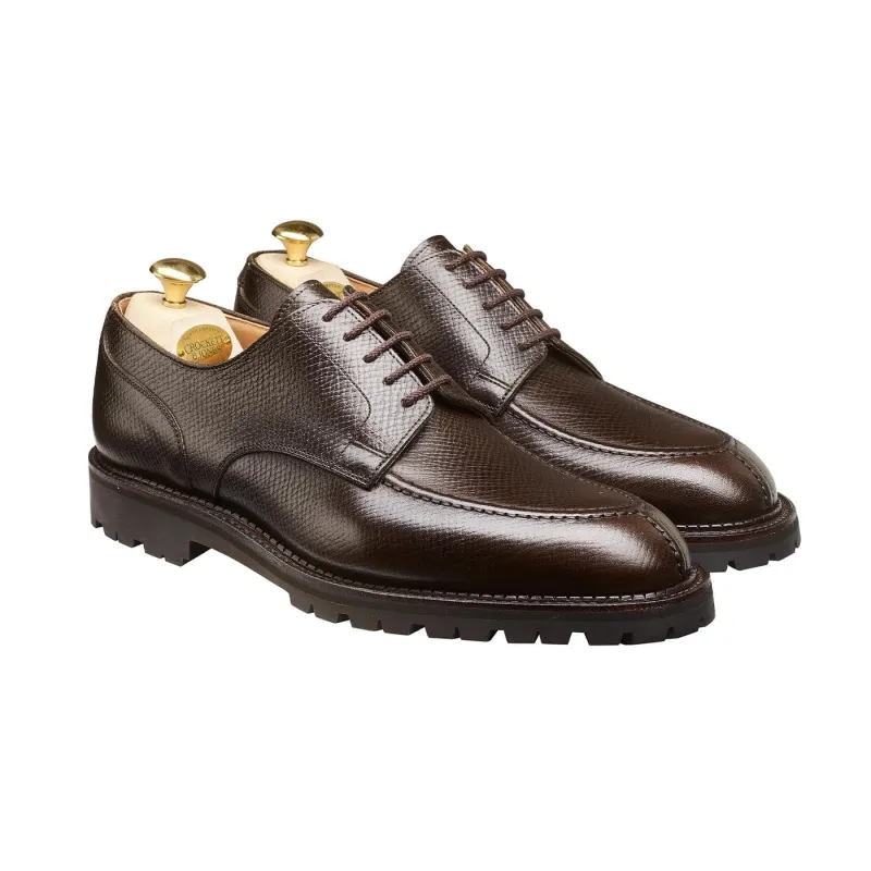 Denver Dark Brown Hatch Grain sold by Crockett & Jones