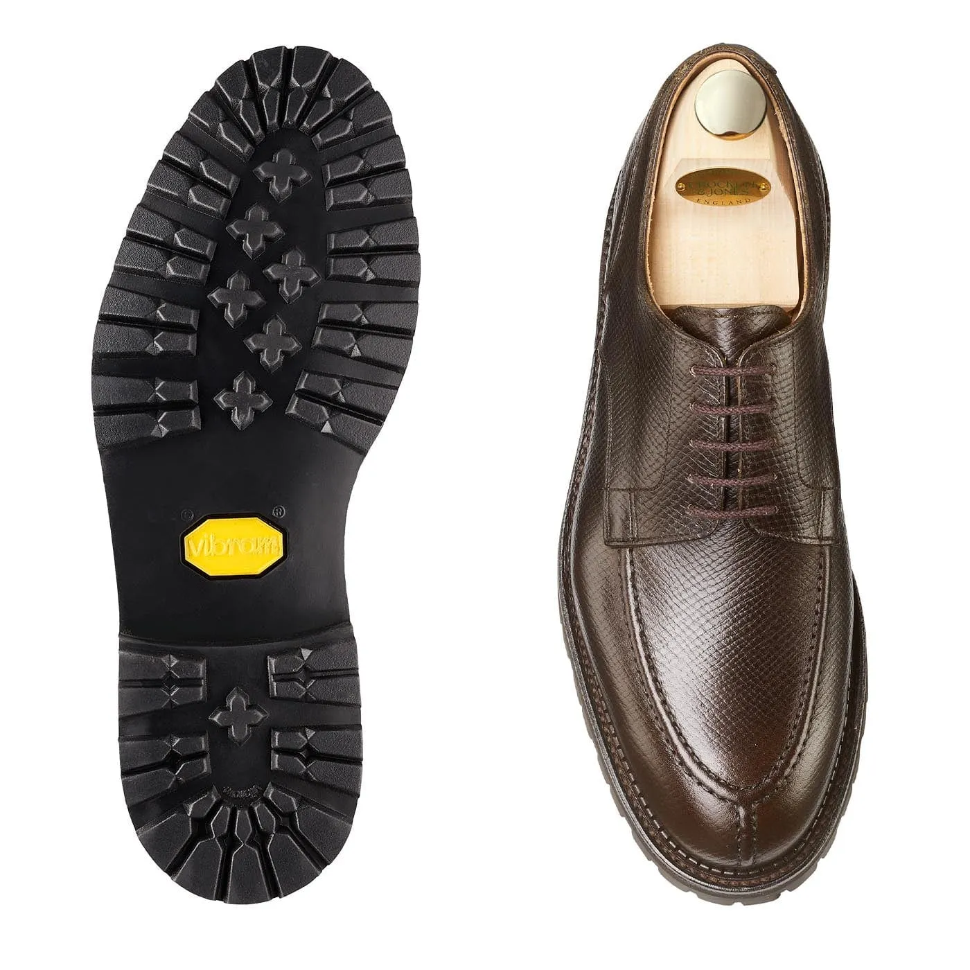 Denver Dark Brown Hatch Grain sold by Crockett & Jones product image thumbnail 2