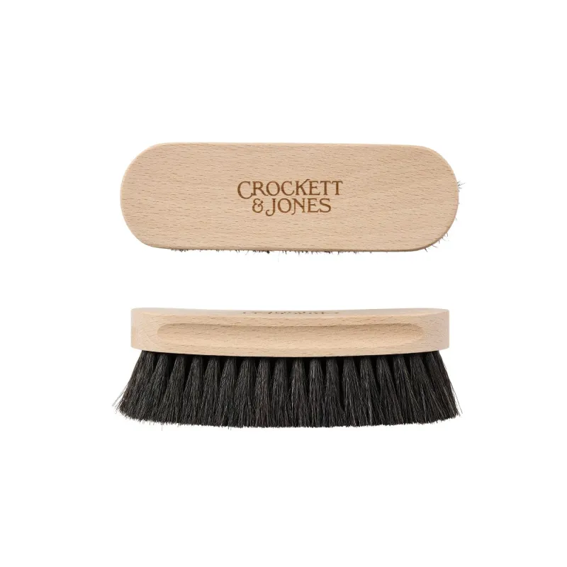 Shoe Brush Sanded Beech Small (Black) sold by Crockett & Jones
