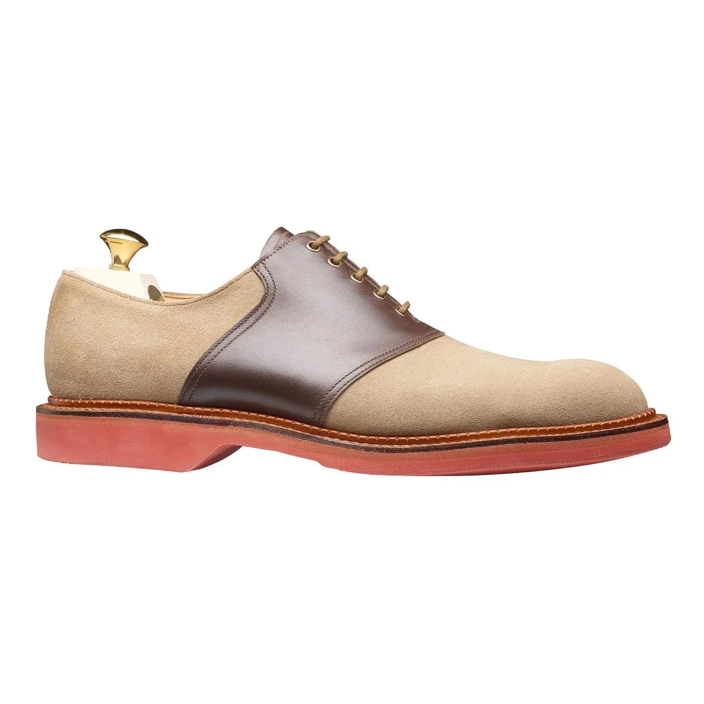 Penn Khaki Suede & Dark Brown Wax Calf sold by Crockett & Jones product image thumbnail 3