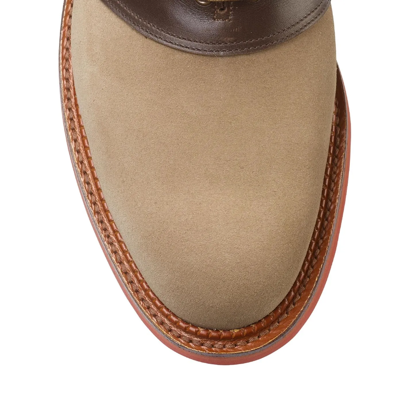Penn Khaki Suede & Dark Brown Wax Calf sold by Crockett & Jones product image thumbnail 4