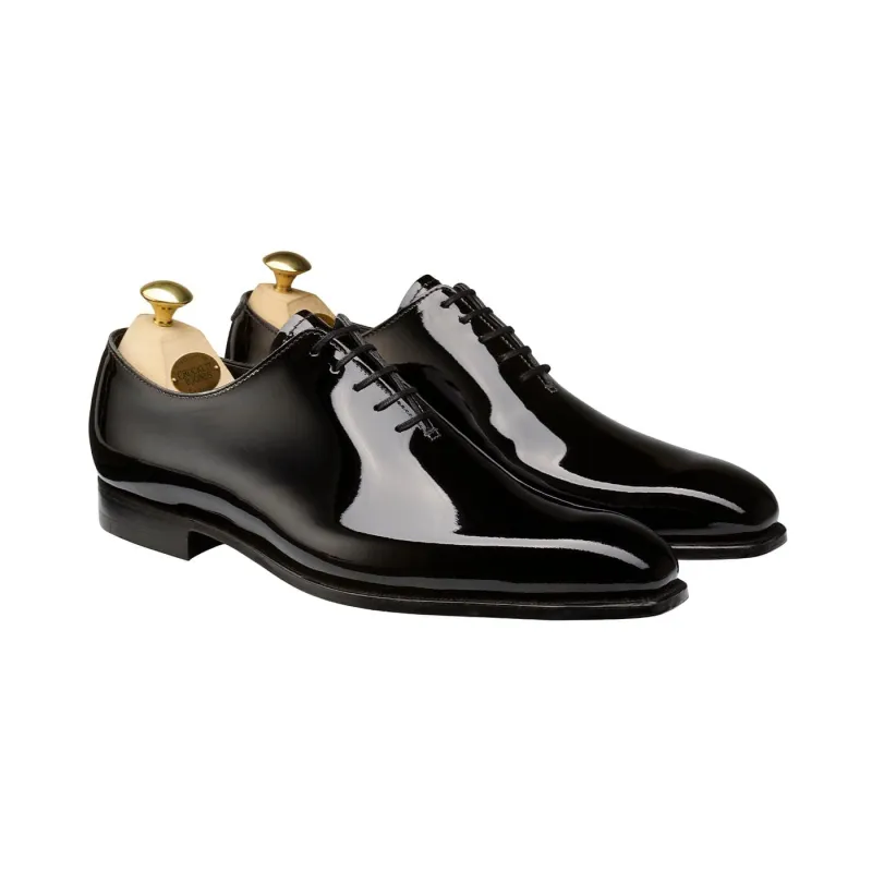 Alex Black Patent made by Crockett & Jones