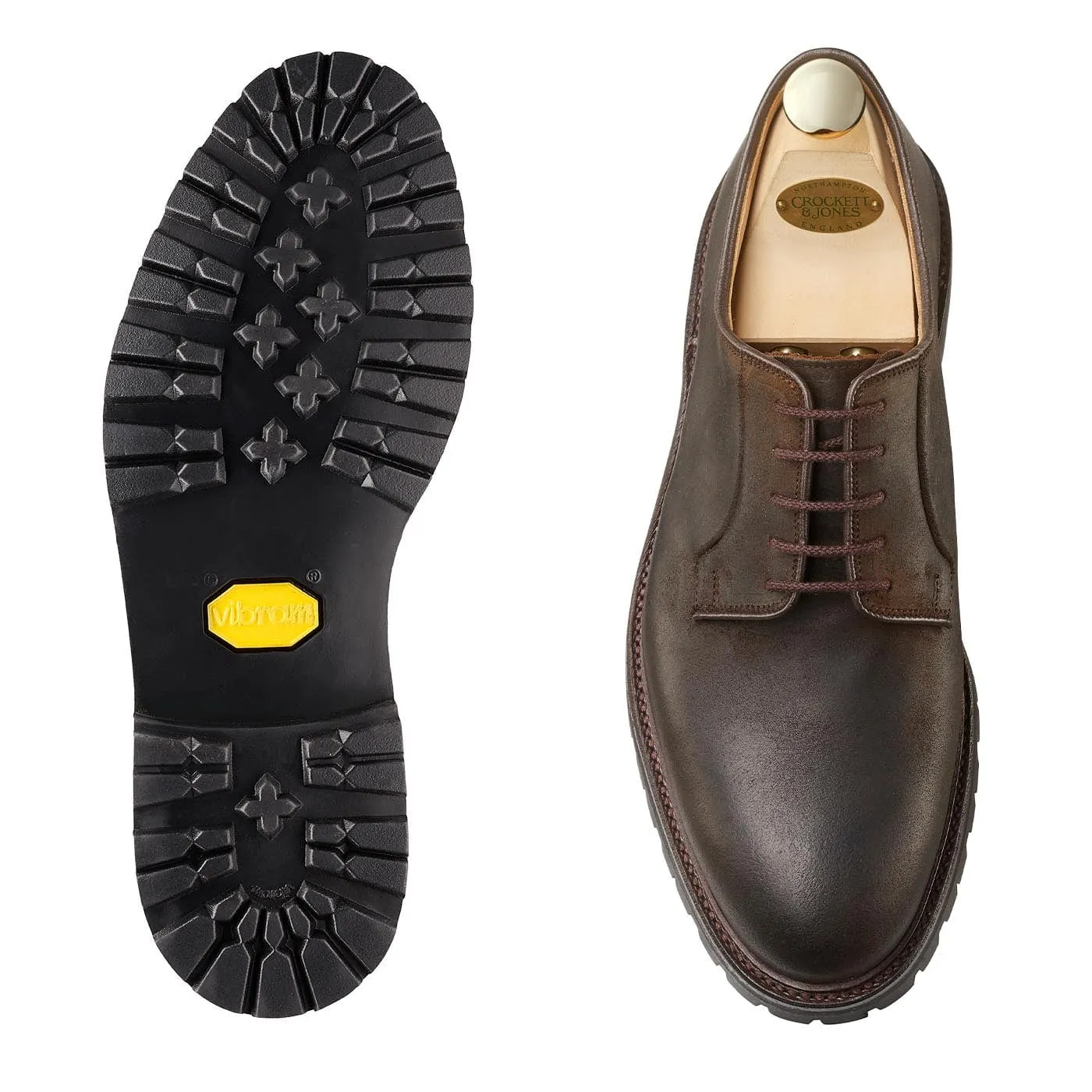 Lanark 3 Dark Brown Rough-Out Suede sold by Crockett & Jones product image thumbnail 2