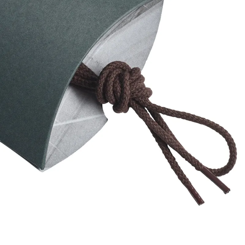 Dark Brown Braided Laces - 65cm sold by Crockett & Jones