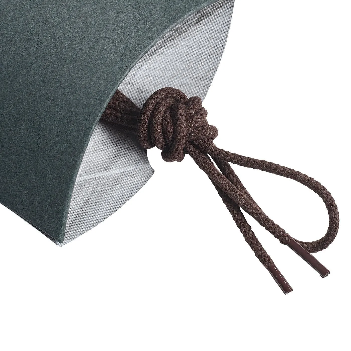 Dark Brown Braided Laces - 65cm sold by Crockett & Jones