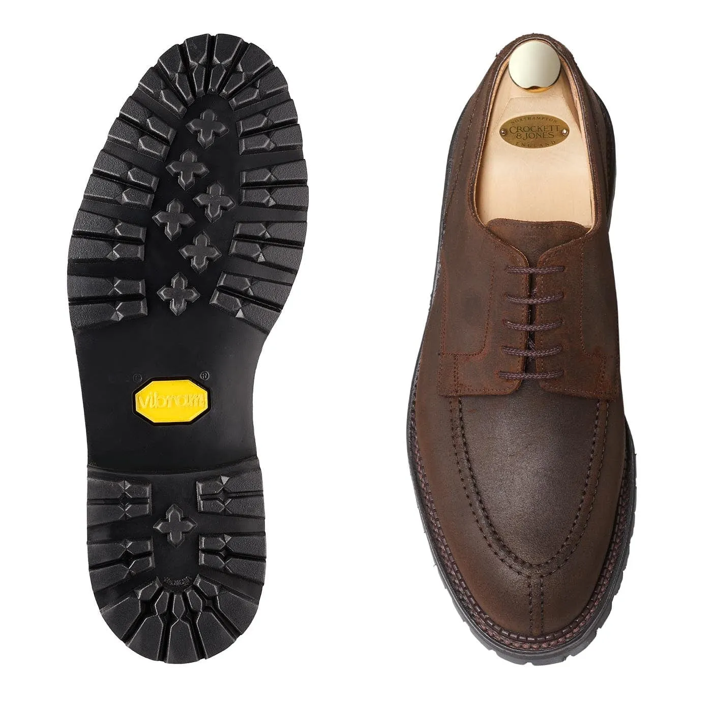 Denver Dark Brown Rough-Out Suede sold by Crockett & Jones product image thumbnail 2