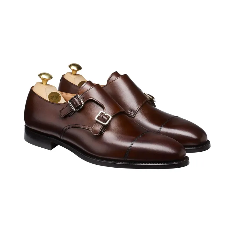 Lowndes 4 Dark Brown Burnished Calf sold by Crockett & Jones