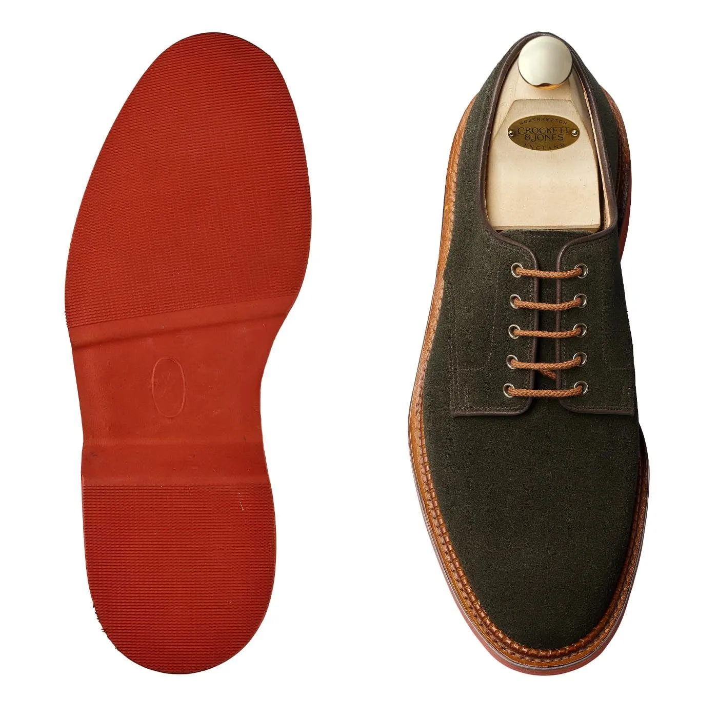 Cornell Earth Green Suede sold by Crockett & Jones product image thumbnail 2