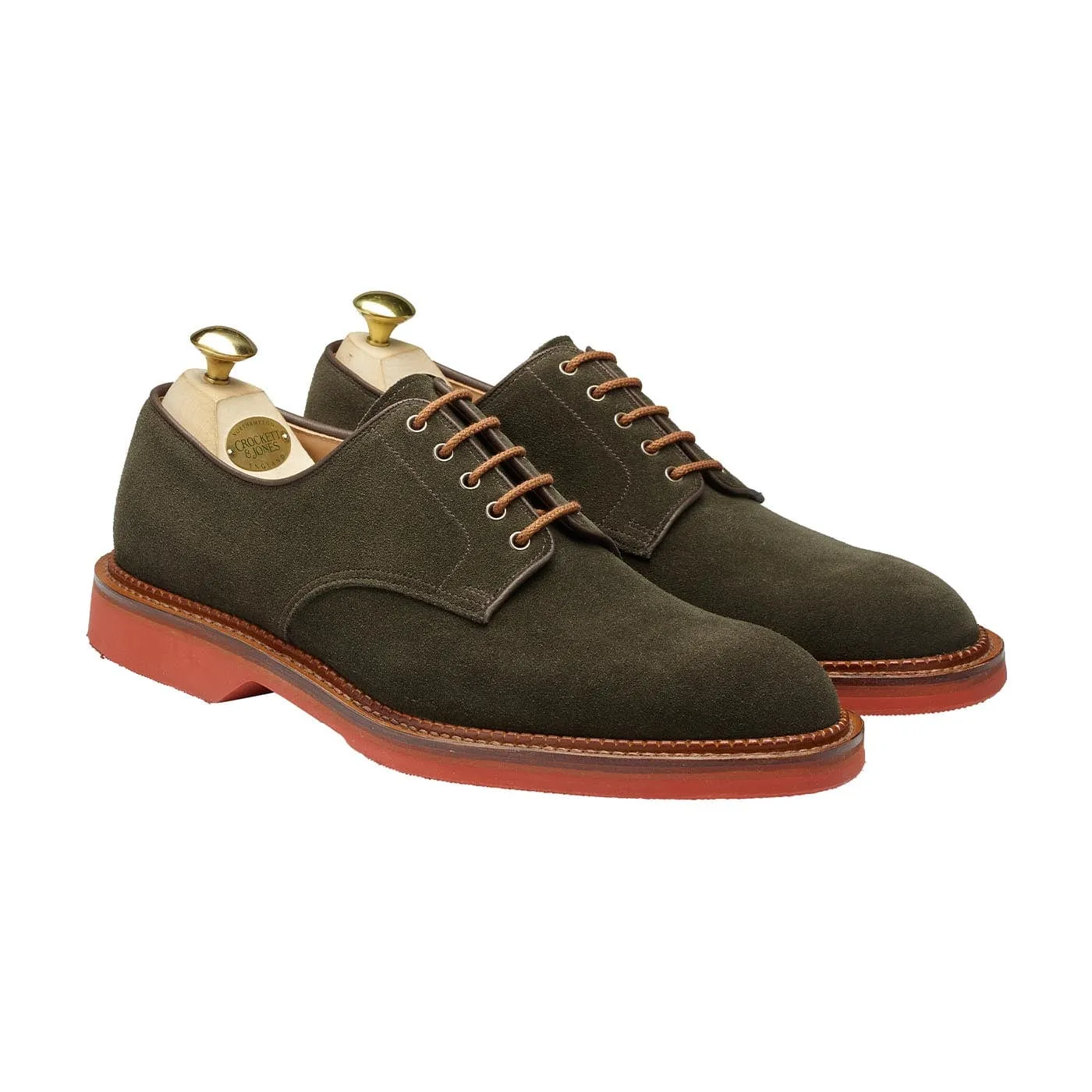 Cornell Earth Green Suede sold by Crockett & Jones