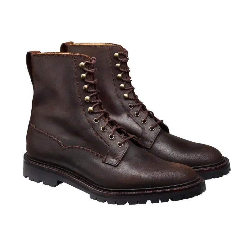 Grizedale Dark Brown Rough-Out Suede sold by Crockett & Jones