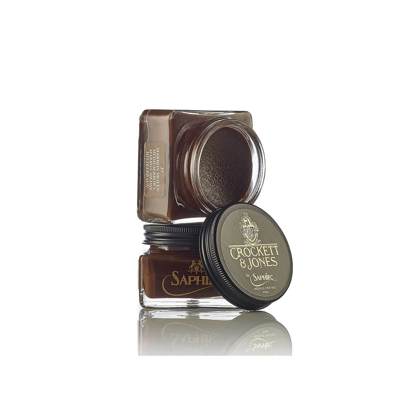 Pommadier Shoe Cream, Mid-Brown (37) 75ml sold by Crockett & Jones