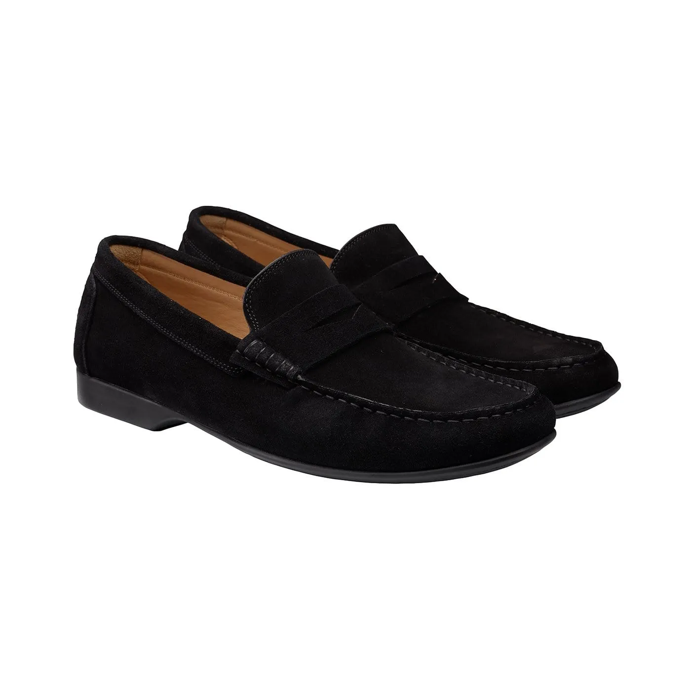 Genoa Black Calf Suede sold by Crockett & Jones