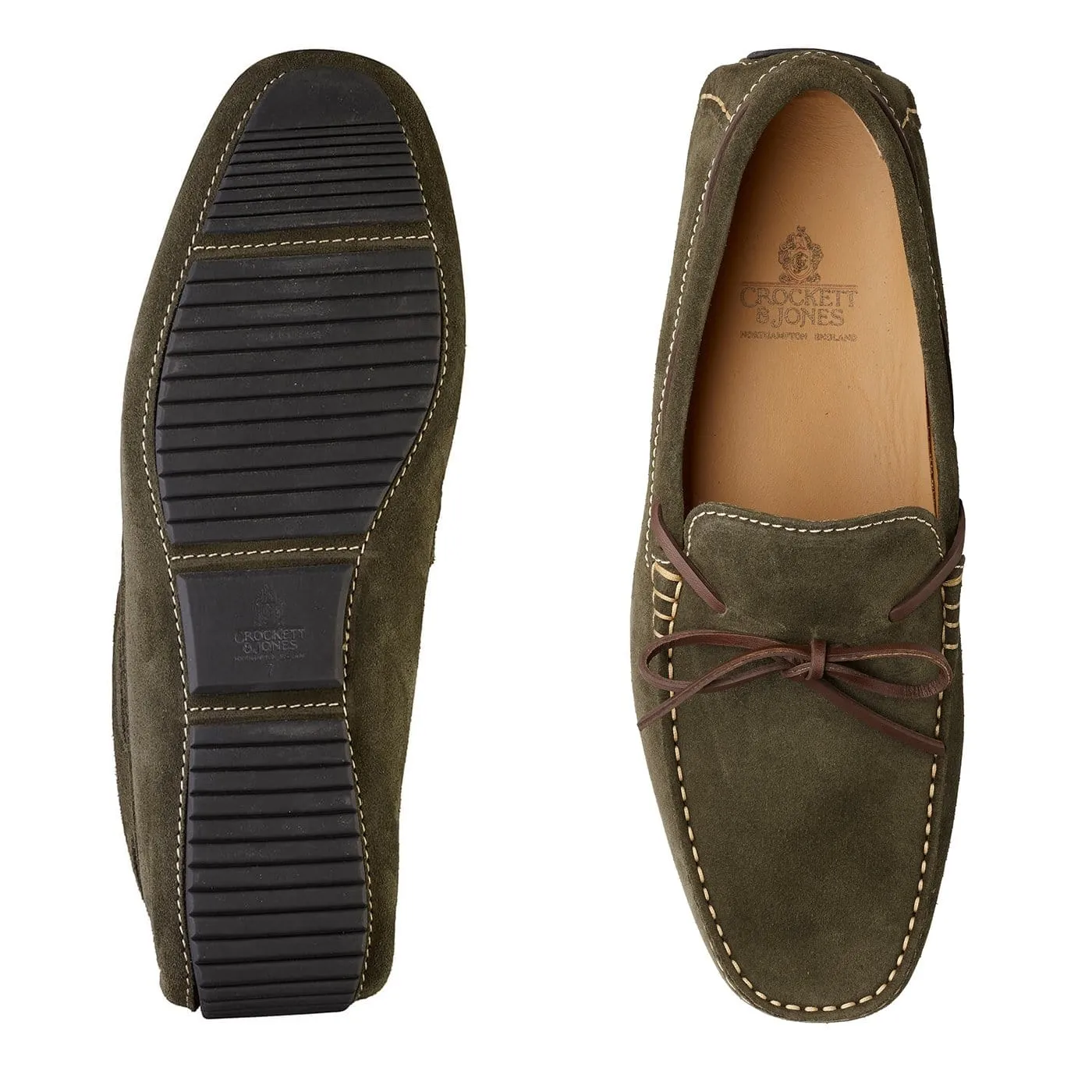 Napoli Earth Green Suede sold by Crockett & Jones product image thumbnail 2