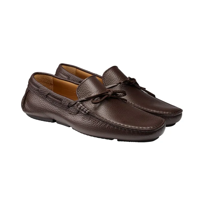 Napoli Dark Brown Grain sold by Crockett & Jones