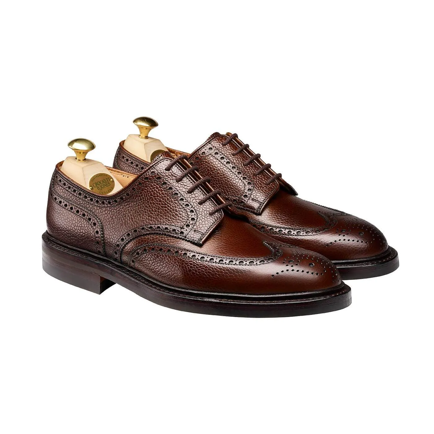 Pembroke Dark Brown Scotch Grain sold by Crockett & Jones