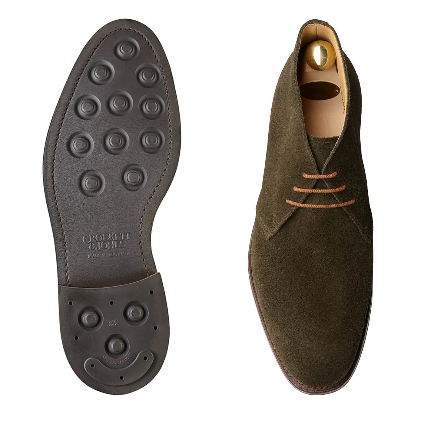 Chiltern Earth Green Suede sold by Crockett & Jones product image thumbnail 2