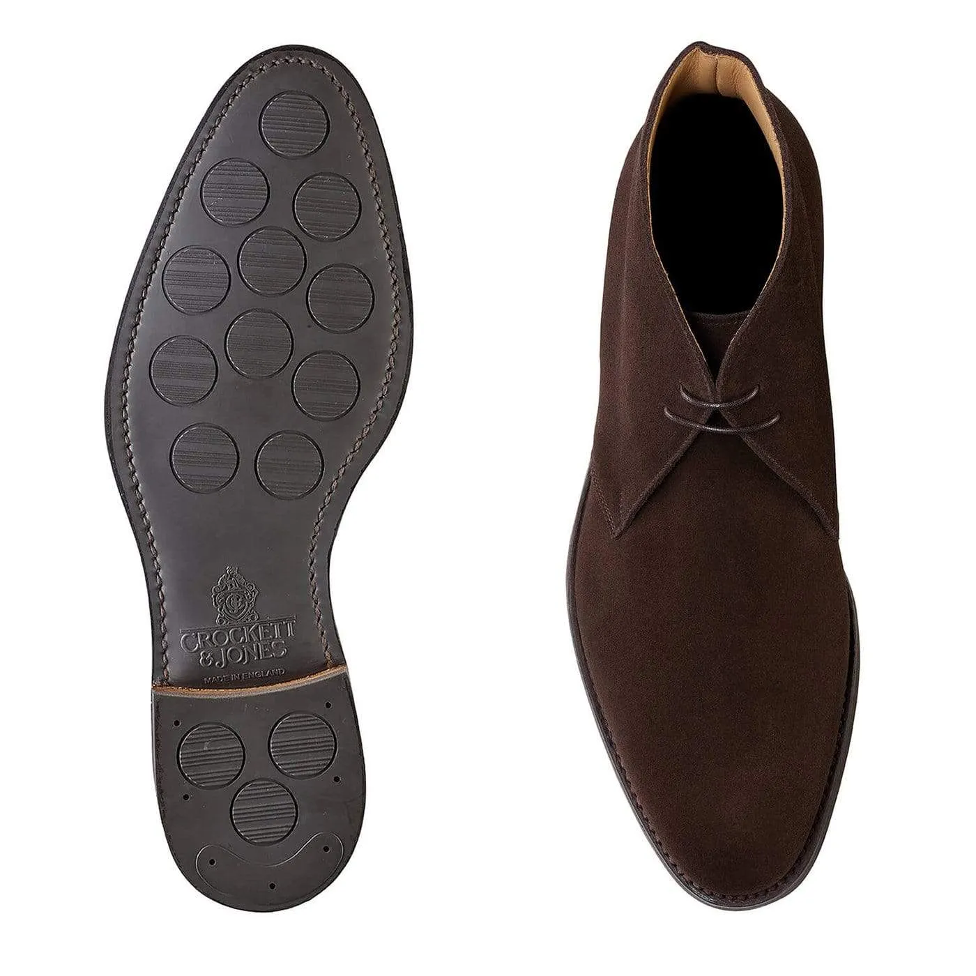 Upton Dark Oak Suede sold by Crockett & Jones product image thumbnail 2