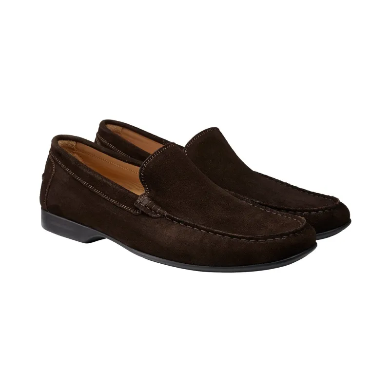 Roma Dark Brown Suede sold by Crockett & Jones