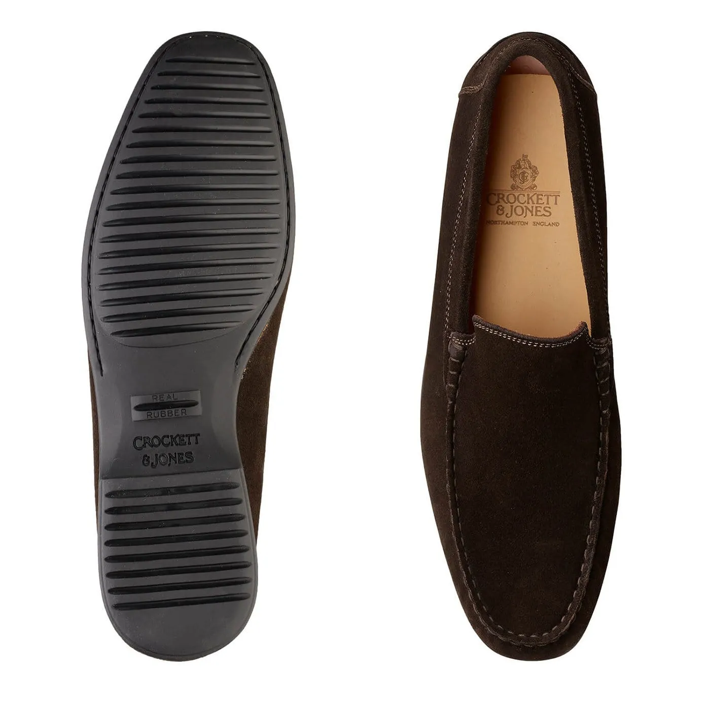 Roma Dark Brown Suede sold by Crockett & Jones product image thumbnail 2