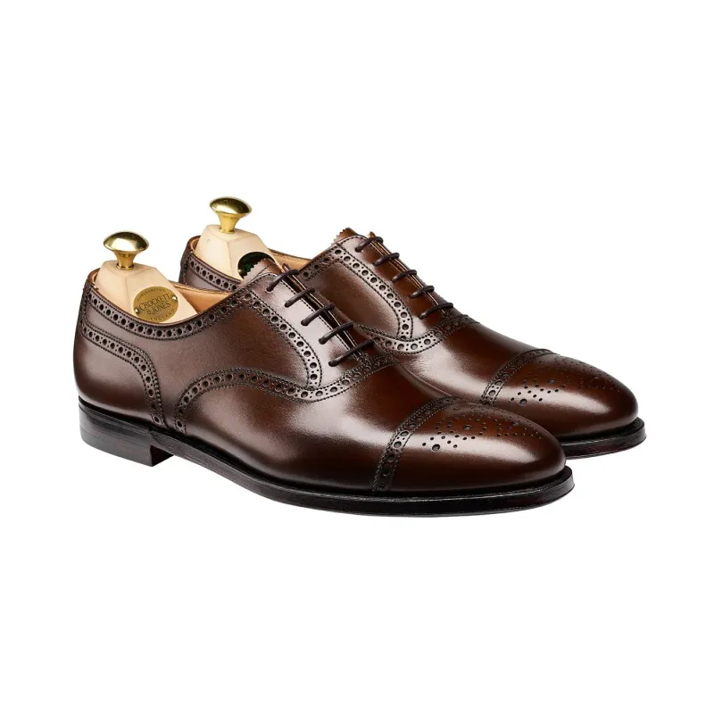 Westfield Dark Brown Burnished Calf sold by Crockett & Jones