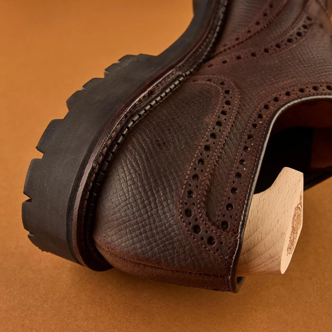 Pembroke Dark Brown Hatch Grain Rough-Out Suede sold by Crockett & Jones product image thumbnail 4