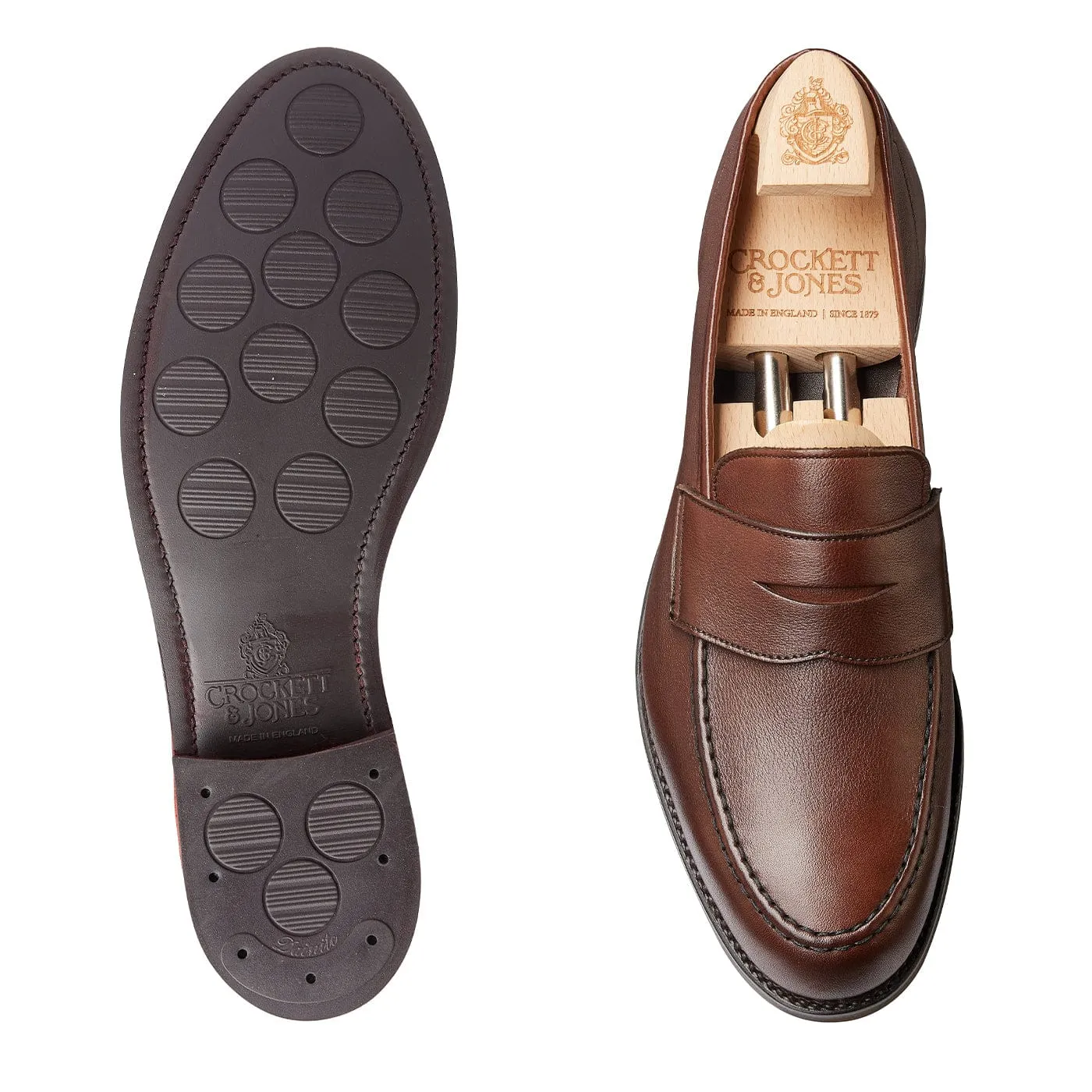 Harvard 2 Walnut Milled Calf sold by Crockett & Jones product image thumbnail 2