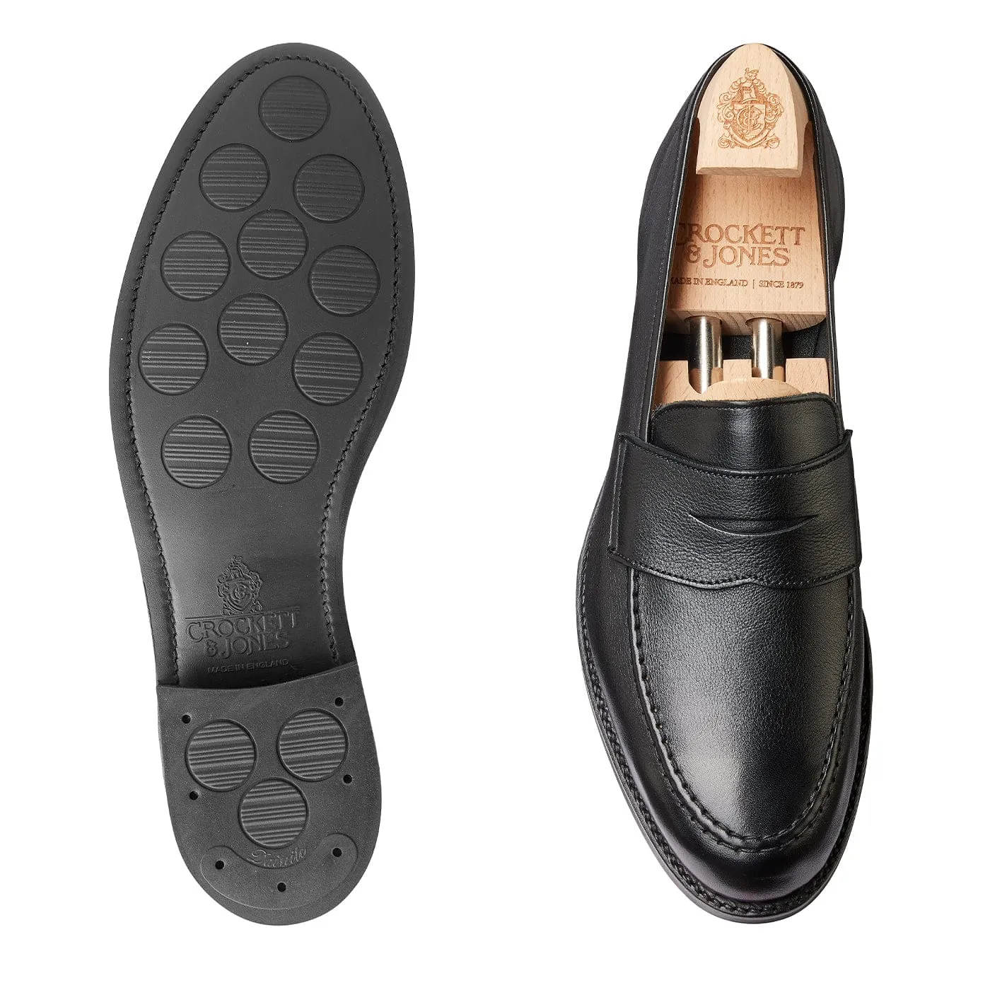 Harvard 2 Black Milled Calf sold by Crockett & Jones product image thumbnail 2