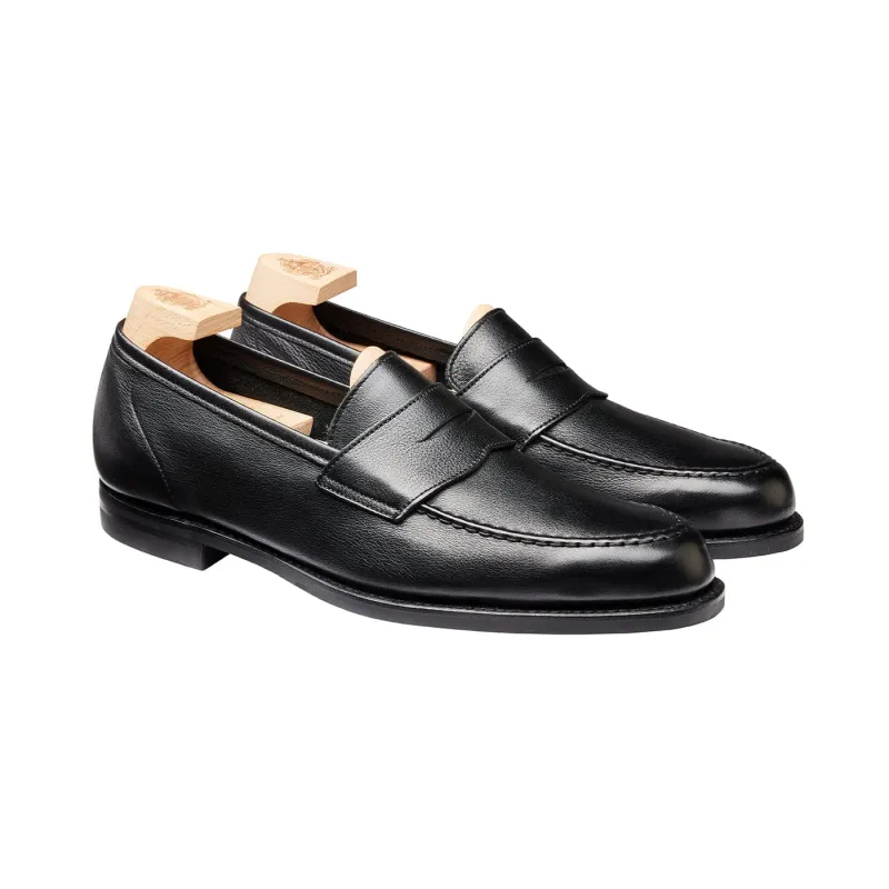 Harvard 2 Black Milled Calf made by Crockett & Jones