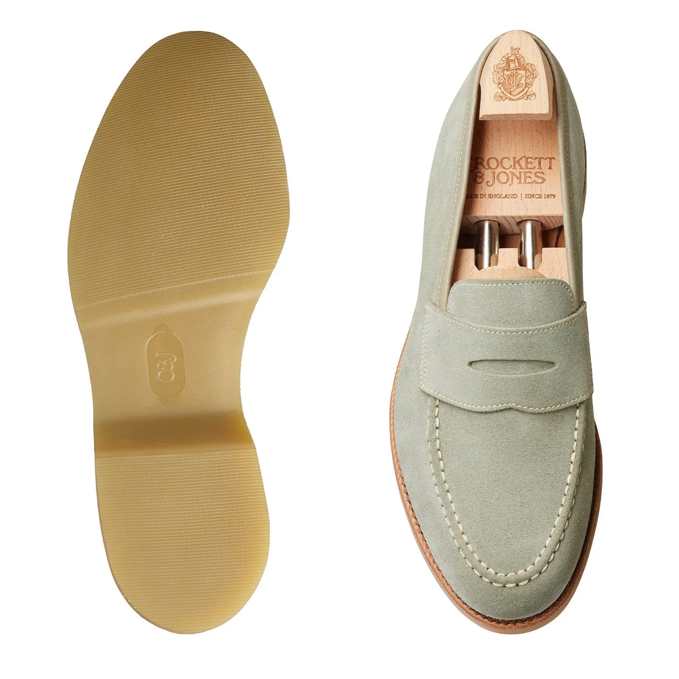 Sorrento Pistachio Suede sold by Crockett & Jones product image thumbnail 2