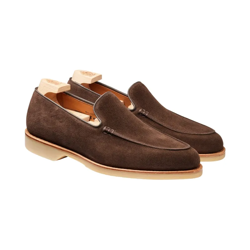 Salcombe 2 Dark Brown Suede sold by Crockett & Jones