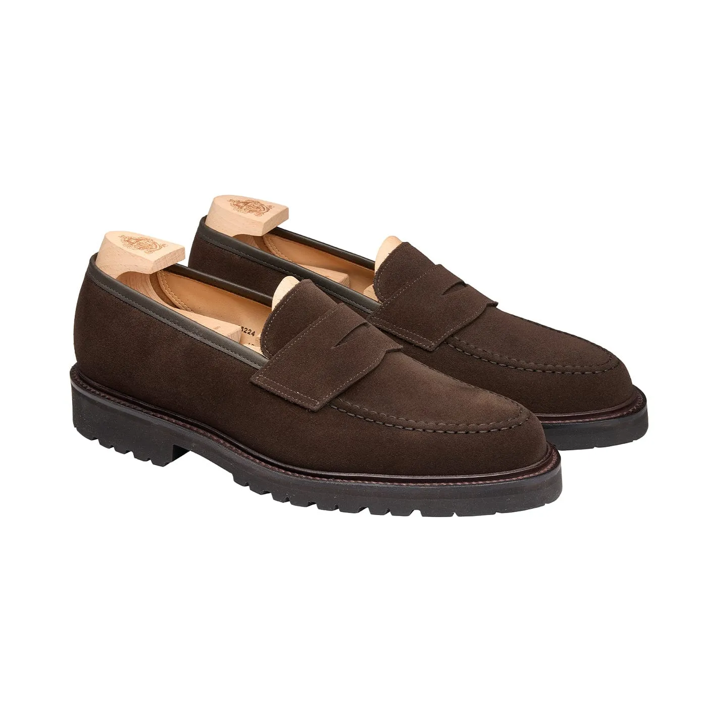 Boston 2 Dark Oak Suede sold by Crockett & Jones