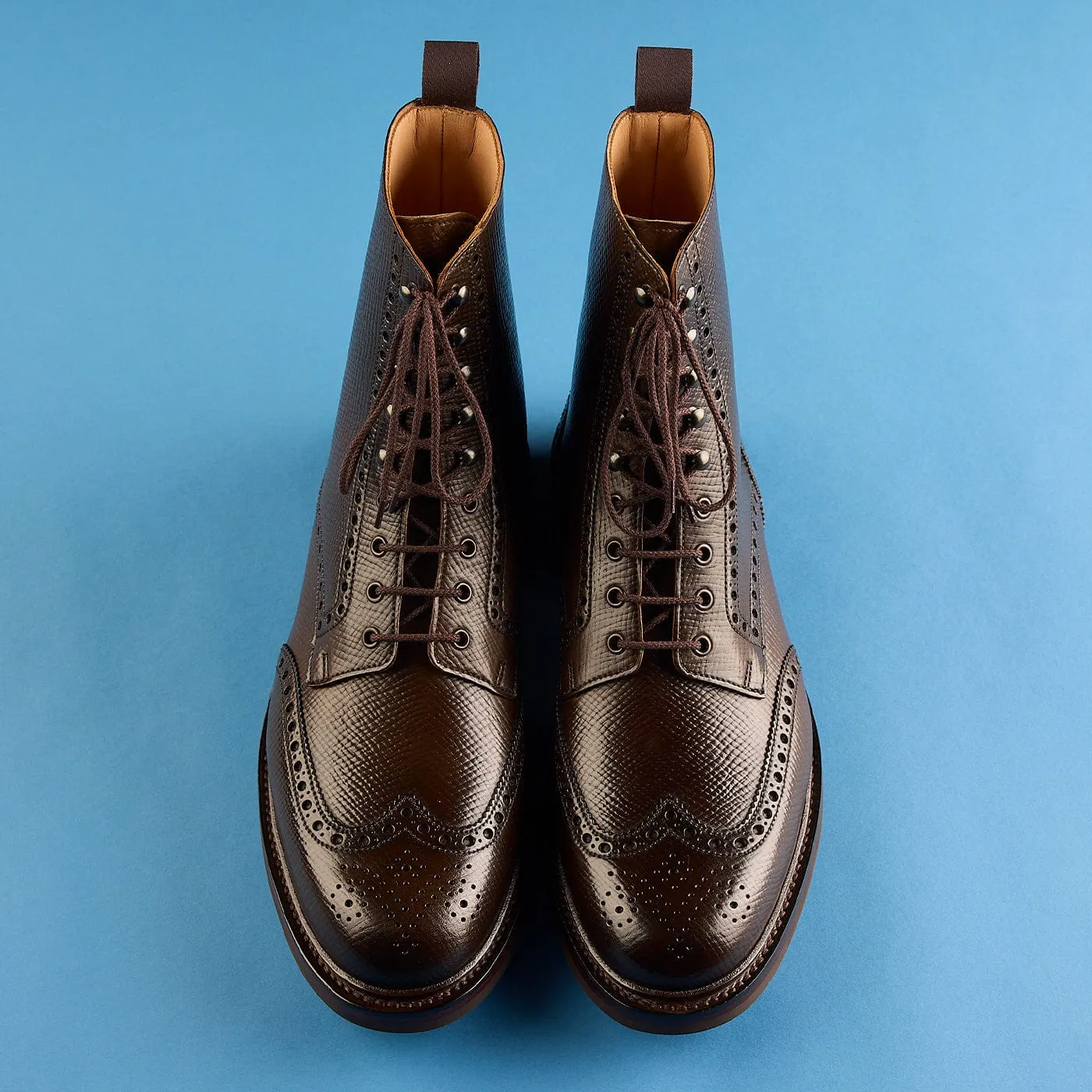 Islay Dark Brown Hatch Grain Cordovan sold by Crockett & Jones product image thumbnail 2