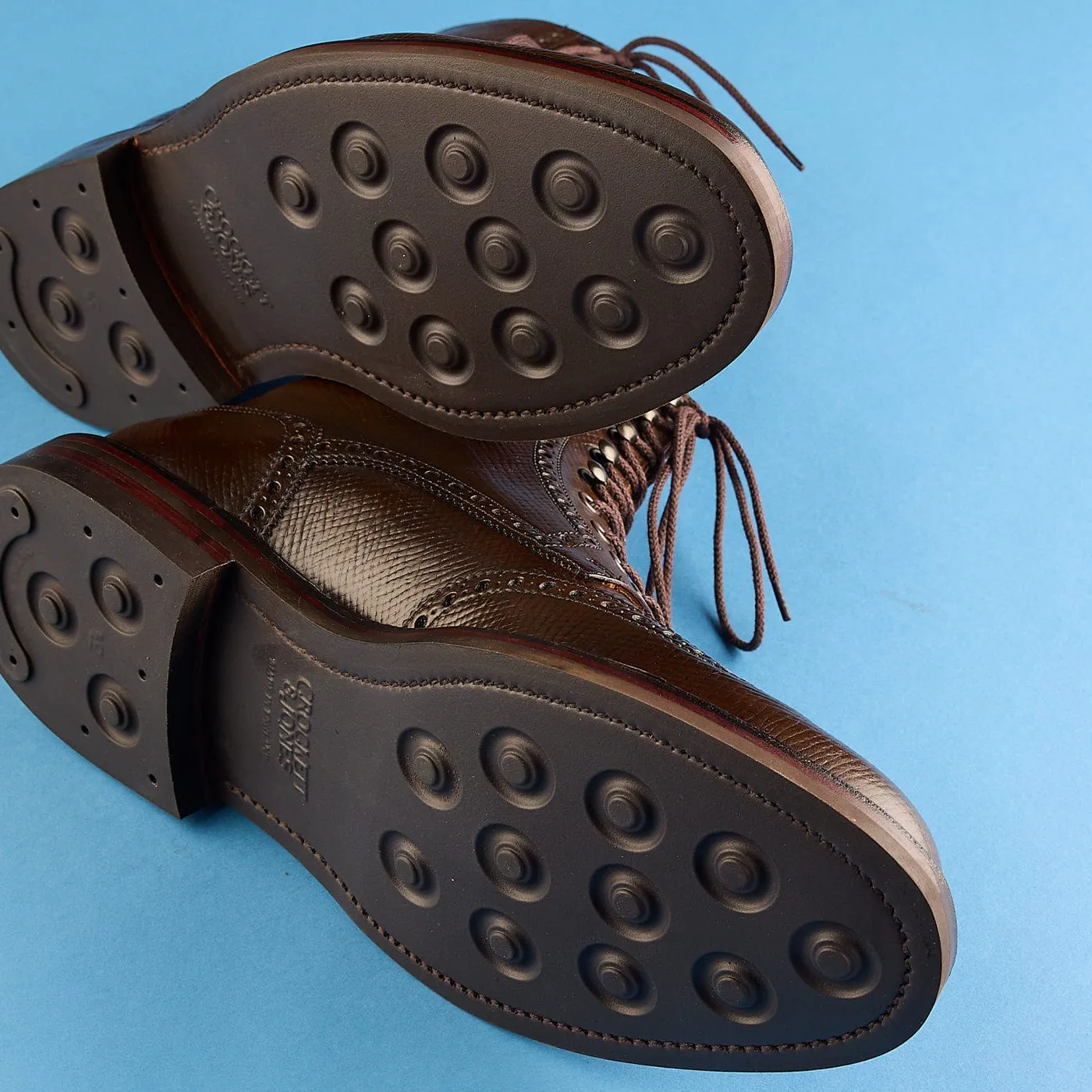Islay Dark Brown Hatch Grain Cordovan sold by Crockett & Jones product image thumbnail 3