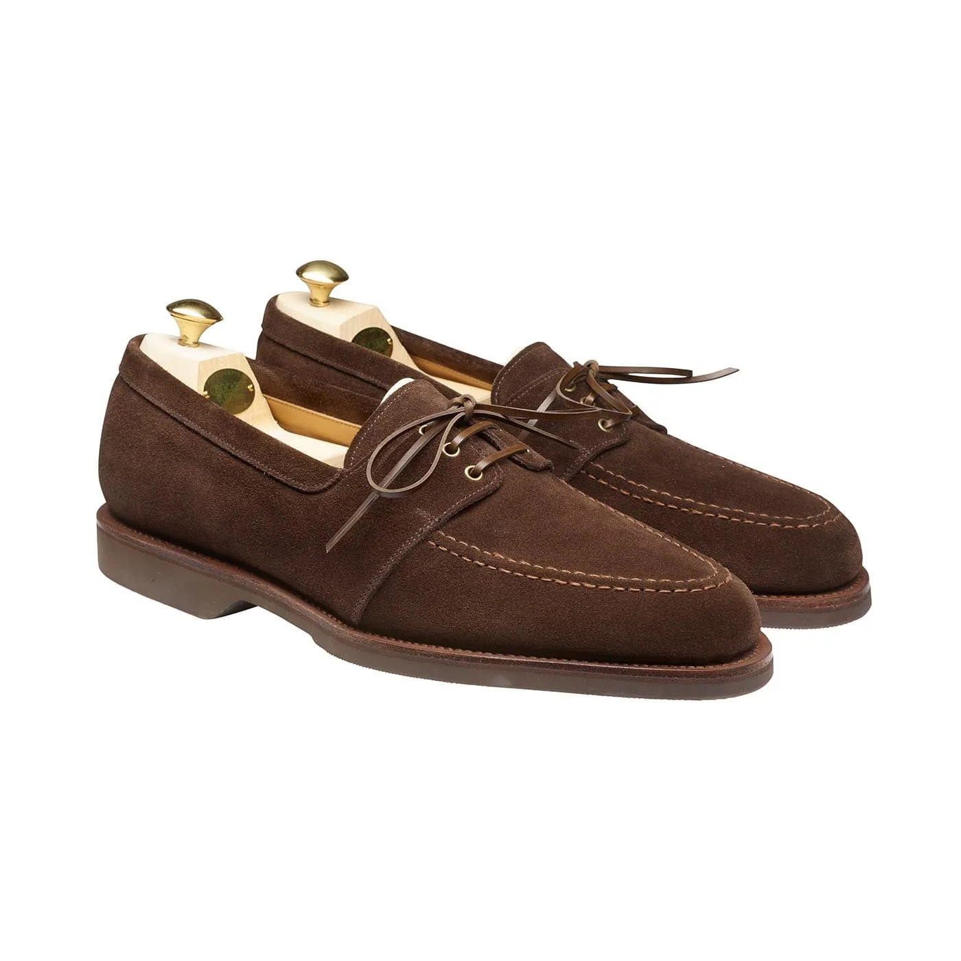 Falmouth Dark Brown Suede sold by Crockett & Jones