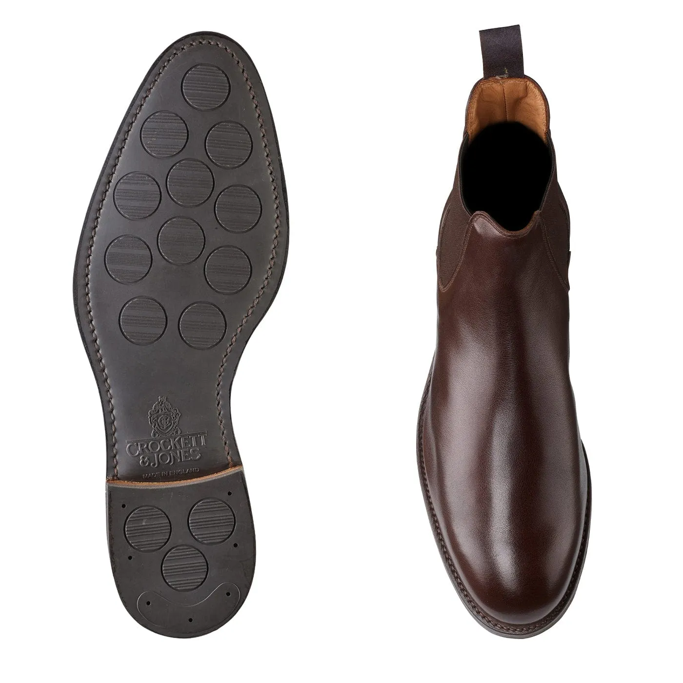 Chelsea 5 Dark Brown Milled Calf sold by Crockett & Jones product image thumbnail 2