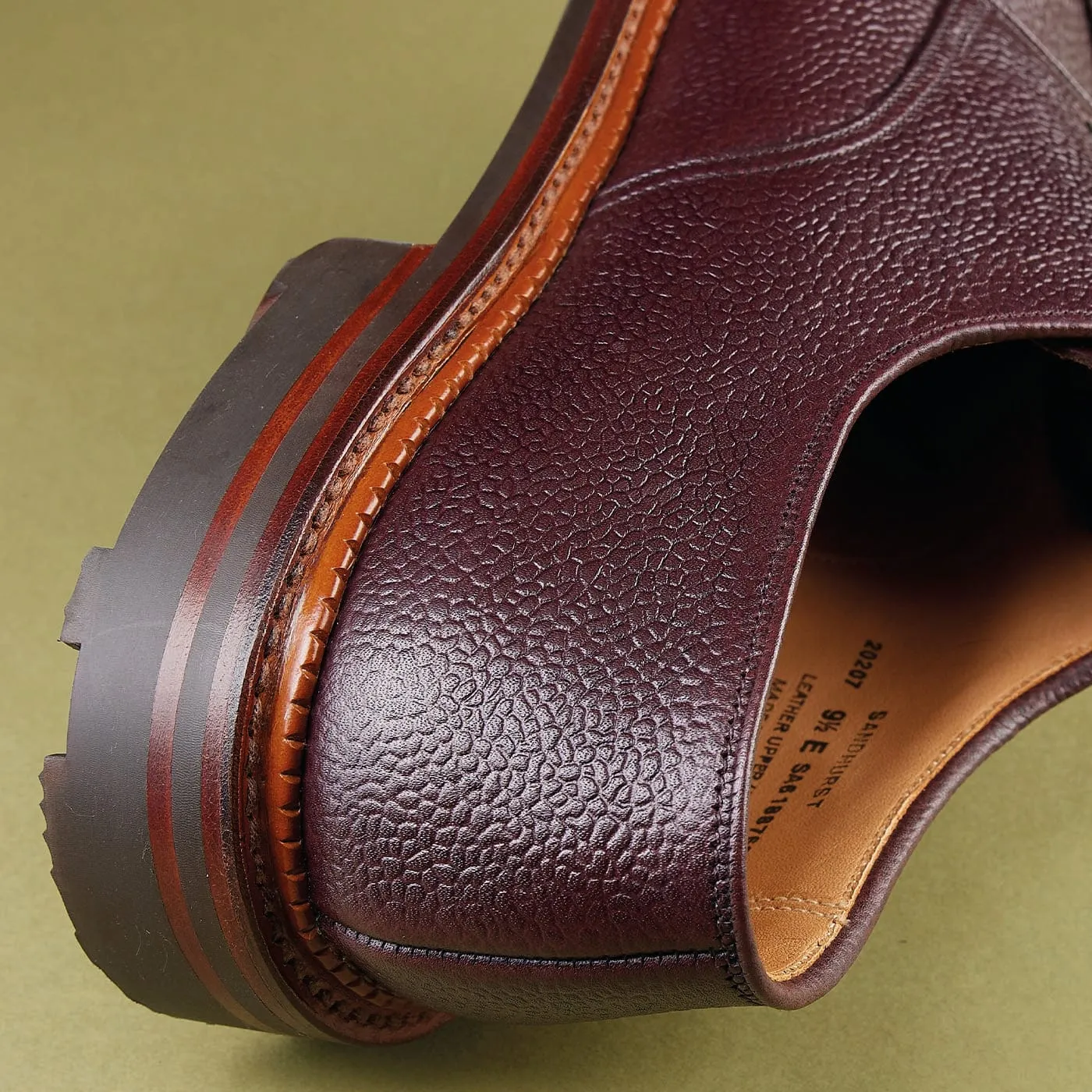 Sandhurst Oxblood Zug Grain sold by Crockett & Jones product image thumbnail 4