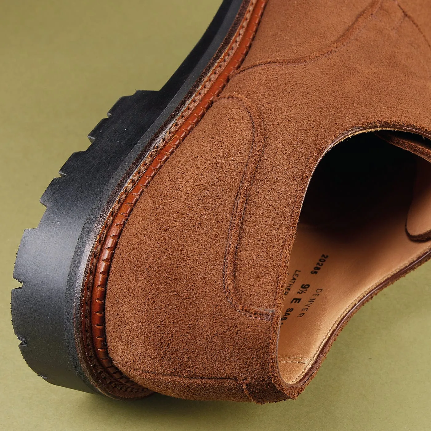 Denver Tobacco Deer Skin Suede sold by Crockett & Jones product image thumbnail 4