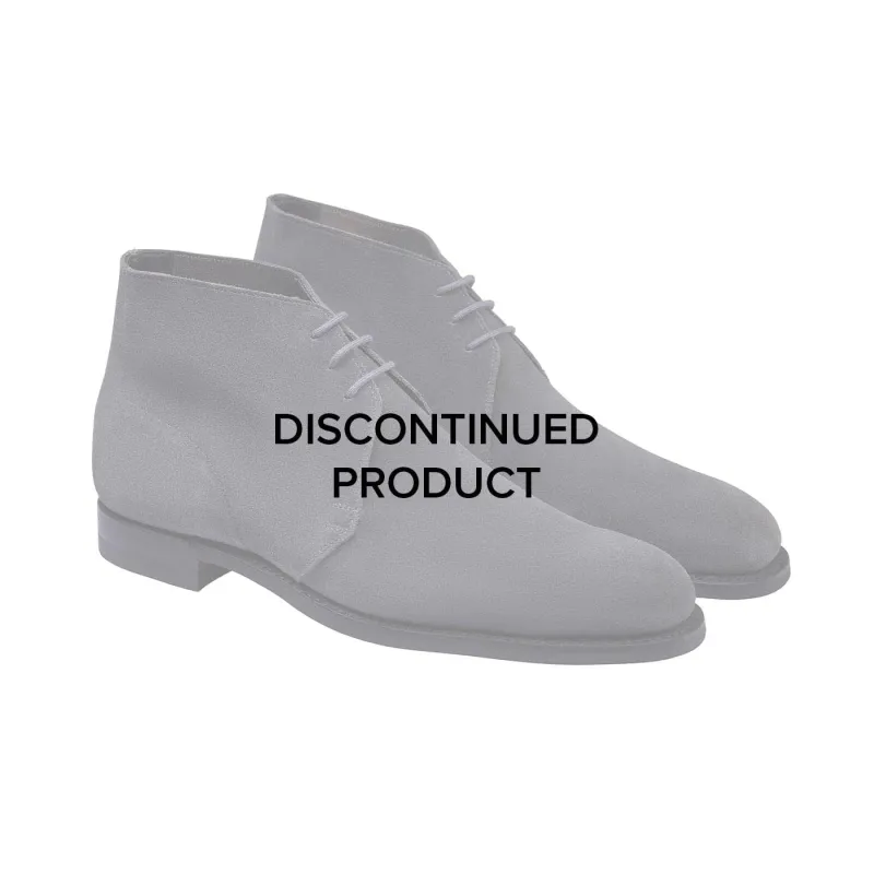 Chukka Shark Grey Suede made by Crockett & Jones