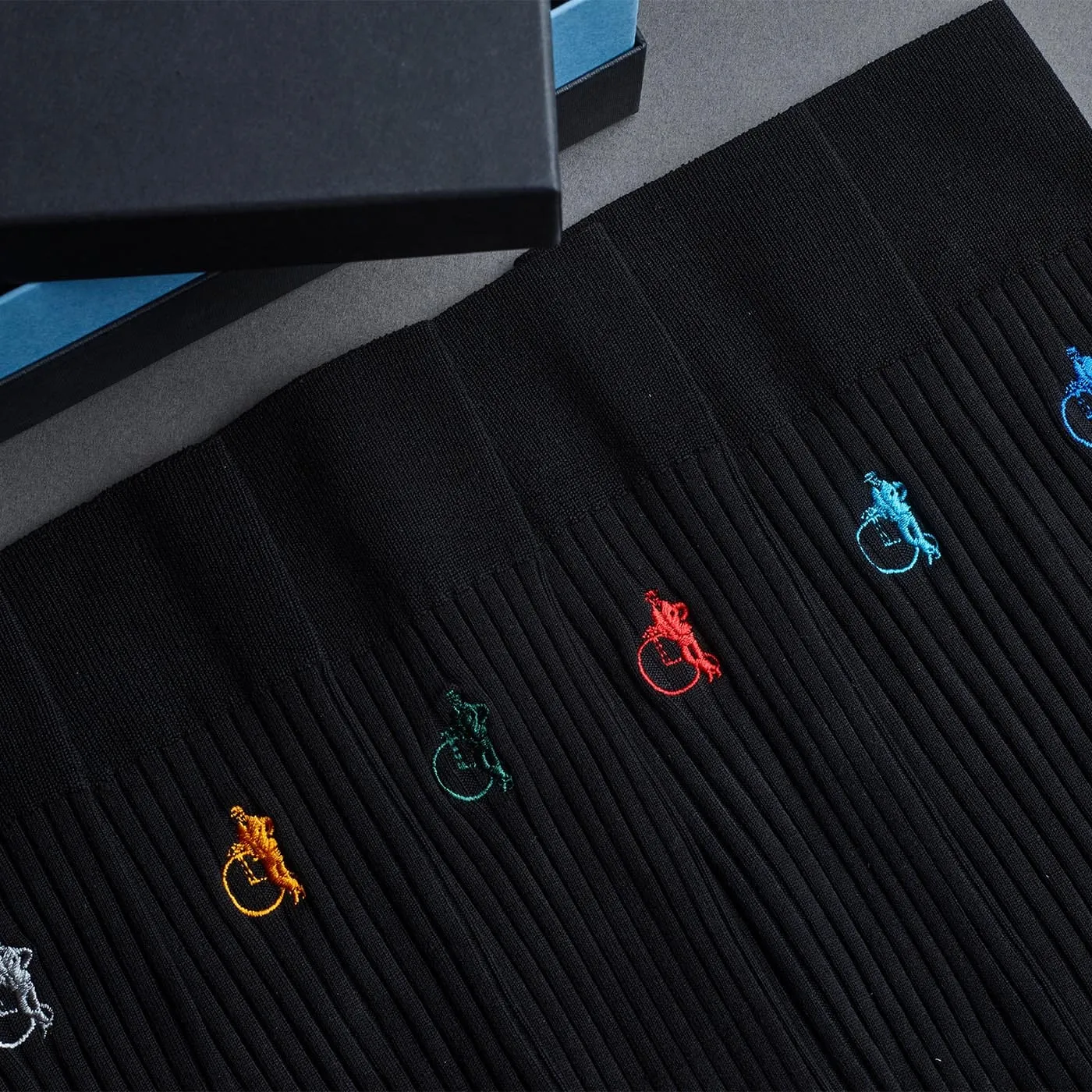 Simply Sartorial Socks - 6 Pair Gift Box - Black sold by Crockett & Jones product image thumbnail 2