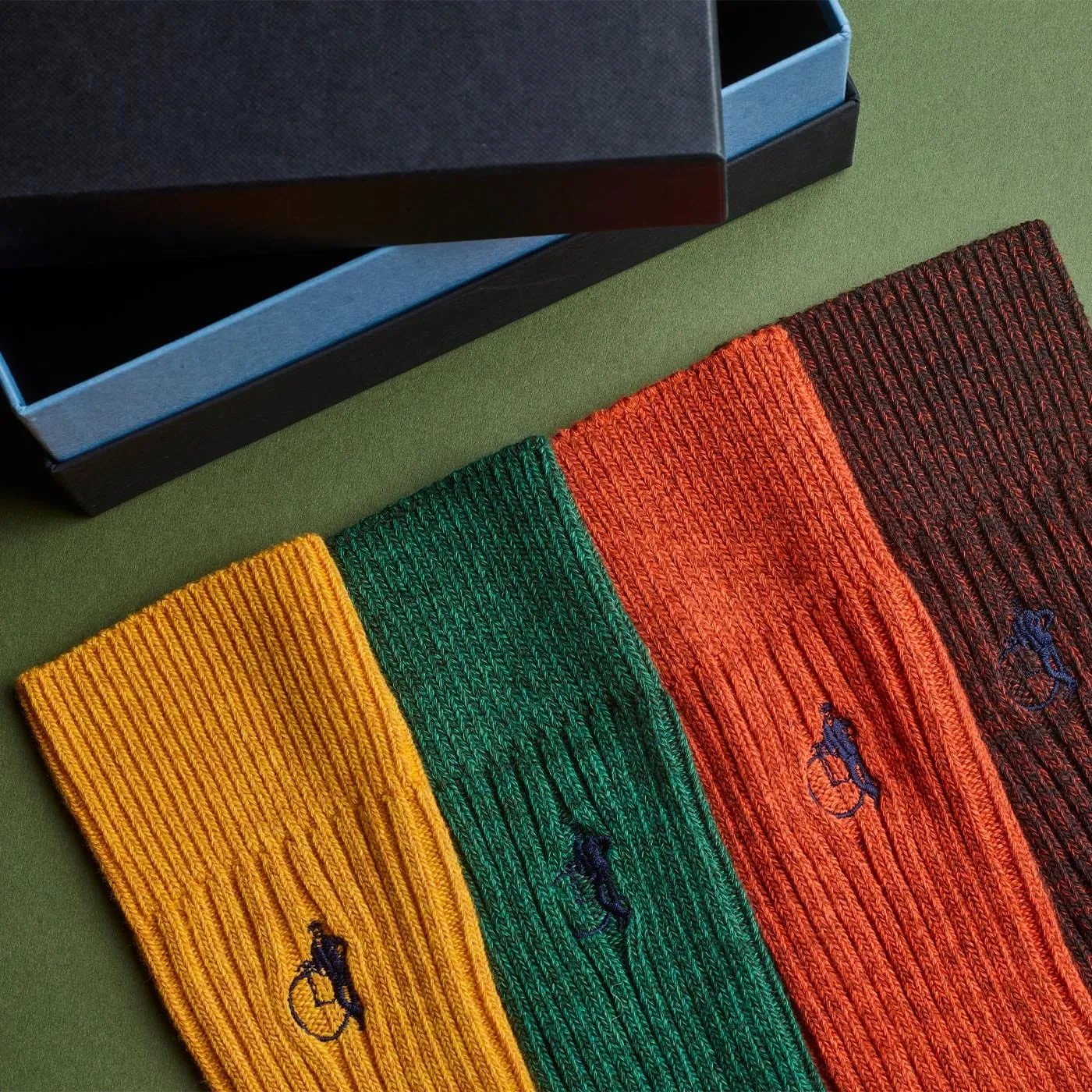 Boot Socks - 4 Pair Gift Box - Mixed sold by Crockett & Jones product image thumbnail 2
