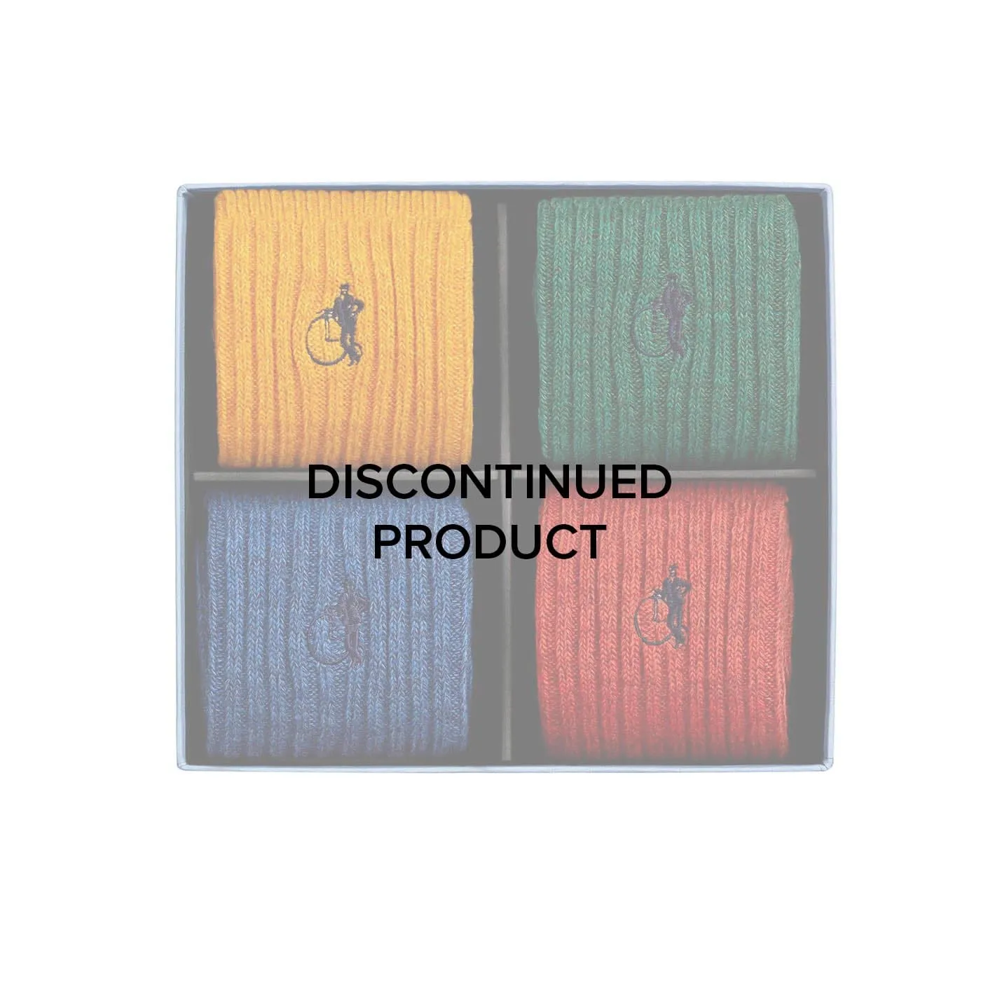 Boot Socks - 4 Pair Gift Box - Mixed sold by Crockett & Jones